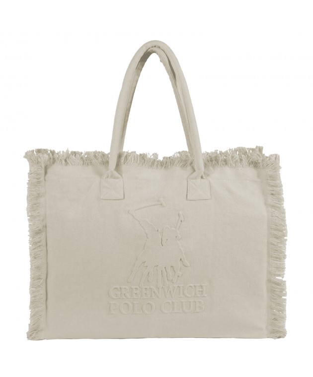 GREENWICH POLO CLUB ΤΣΑΝΤΑ ΘΑΛΑΣΣΗΣ 45Χ35 ESSENTIAL 5244 WHITE Τσάντες Θαλάσσης