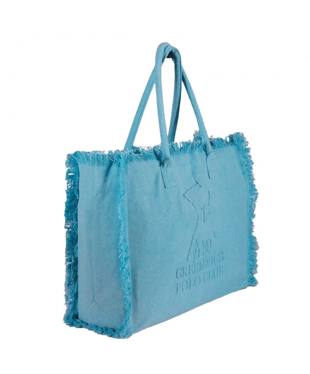 GREENWICH POLO CLUB ΤΣΑΝΤΑ ΘΑΛΑΣΣΗΣ 45Χ35 ESSENTIAL 5246 AQUA BLUE Τσάντες Θαλάσσης