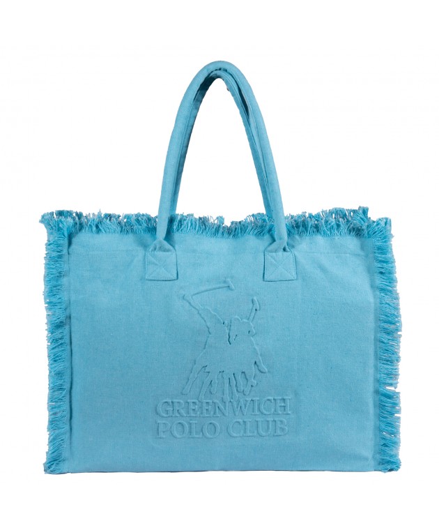 GREENWICH POLO CLUB ΤΣΑΝΤΑ ΘΑΛΑΣΣΗΣ 45Χ35 ESSENTIAL 5246 AQUA BLUE Τσάντες Θαλάσσης