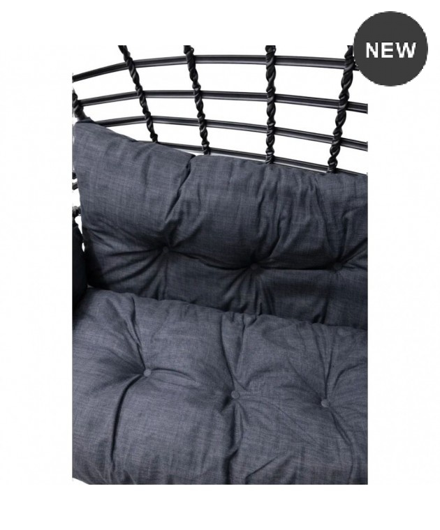 ΚΟΥΝΙΑ ΚΡΕΜΑΣΤΗ FOLEGANDROS ΑΝΘΡΑΚΙ RATTAN WICKER 2 ΘΕΣΕΩΝ 100300 Κούνιες