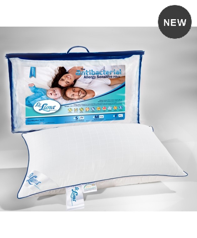 Μαξιλάρι ύπνου (50X70) THE ANTIBACTERIAL MEDIUM PILLOW, LA LUNA Μαξιλάρια Υπνου Απλά