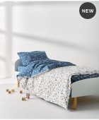 Παιδικό Κουβερλί Μονό Kentia Garnet White-Blue 160x240 Παιδικά Κουβερλί