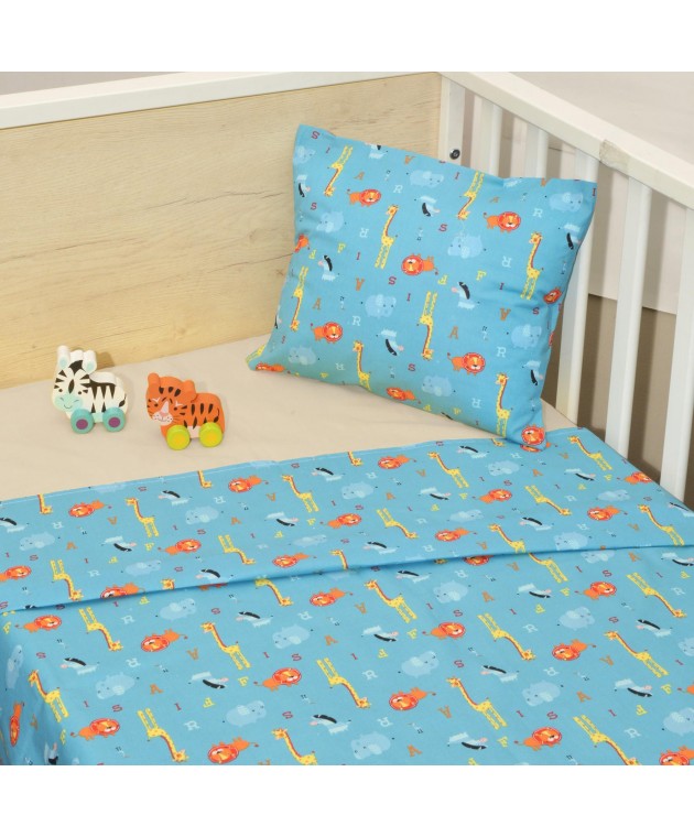 Σεντόνια Κούνιας 3 τεμ. 110x160cm 100% Βαμβάκι Design 216 Oliver Baby