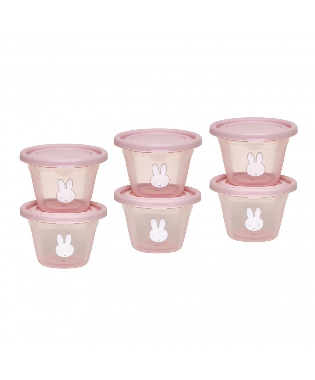 Σετ 6 Φαγητοδοχείων 120ml Miffy Pink KOKO