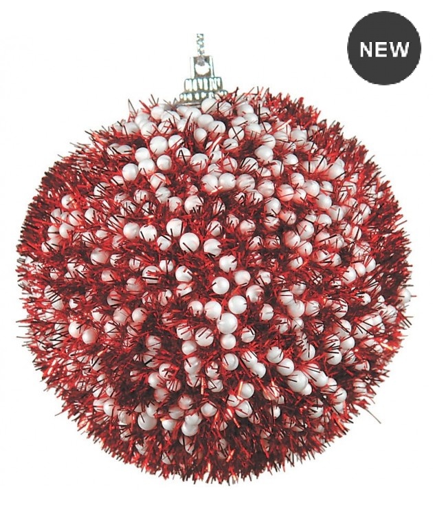 Πλαστική Χριστουγεννιάτικη Μπάλα 10cm 