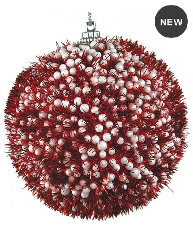 Σετ 6 τεμ. Πλαστικές Χριστουγεννιάτικες Μπάλες 8cm Χριστουγεννιάτικα Στολίδια-Διακοσμητικά