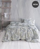 Σετ παπλωματοθήκη μονή (160Χ250) CASSIA GREY, RYTHMOS HOME