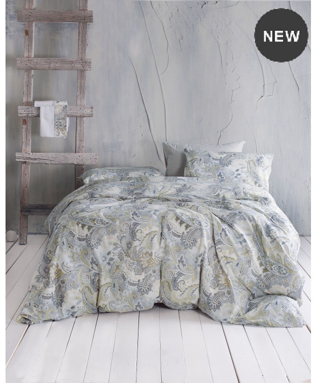 Σετ παπλωματοθήκη μονή (160Χ250) CASSIA GREY, RYTHMOS HOME