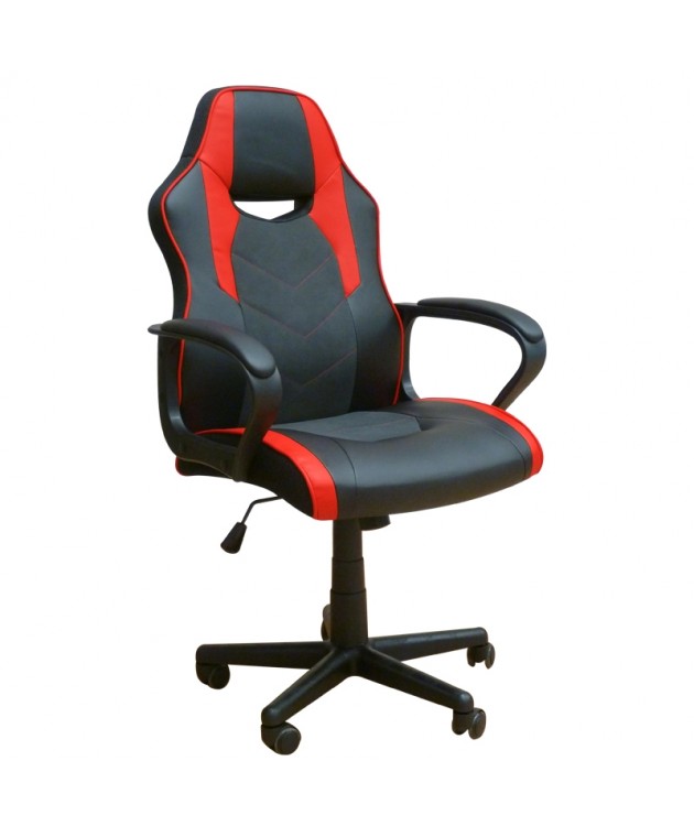Πολυθρόνα gaming (60.5X64X5X103) ΒΣ6210 RED/BLACK, ZITA PLUS