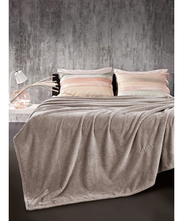 Κουβέρτα Rombus Wenge 220X240 Κουβέρτες Fleece Υπέρδιπλες