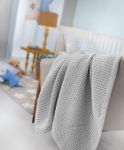 Βρεφική Κουβέρτα Bella Silver 110x130 Κούνιας