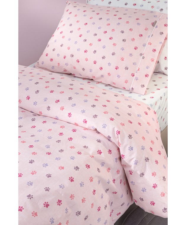 Σετ 3τμχ Παιδικά Σεντόνια Paw Pinky 165Χ250 Μονά