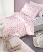 Σετ 3τμχ Παιδικά Σεντόνια Paw Pinky 165Χ250 Μονά