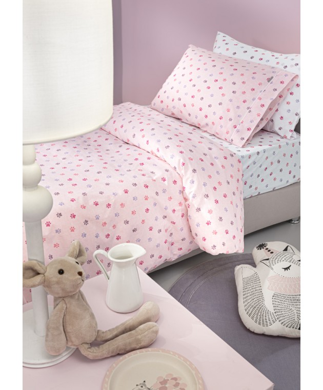 Σετ 3τμχ Παιδικά Σεντόνια Paw Pinky 165Χ250 Μονά