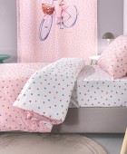 Σετ 3τμχ Παιδικά Σεντόνια Amore Pink με Λάστιχο 100x200+28 Μονά