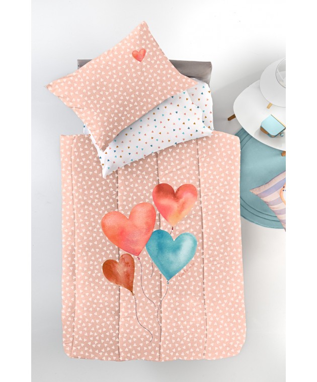 Κουβερλί Amore Salmon Suede 160X230 Παιδικά Κουβερλί