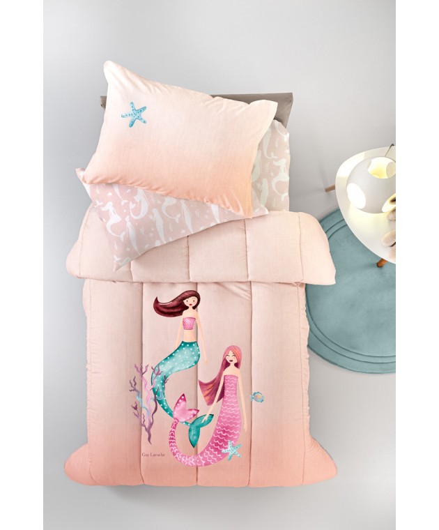 Κουβερλί Merida Salmon Suede 160X230 Παιδικά Κουβερλί