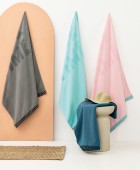 Πετσέτα Θαλάσσης Beach Collection 80x180 TM100 GREY Πετσέτες Θαλάσσης 