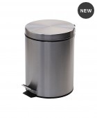 Κάδος απορριμάτων INOX (5LT) 02-0059, ESTIA Καλάθια Απορριμμάτων