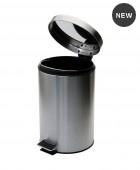 Κάδος απορριμάτων INOX (12LT) 02-0066, ESTIA Καλάθια Αποριμμάτων