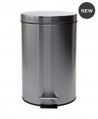 Κάδος απορριμάτων INOX (12LT) 02-0066, ESTIA Καλάθια Αποριμμάτων