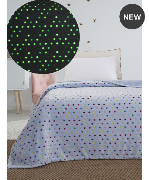 Κουβέρτα fleece παιδική (160Χ220) BUBBLE, PALAMAIKI Κουβέρτες Fleece