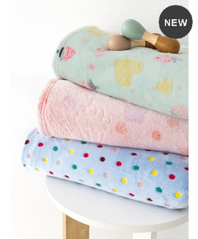 Κουβέρτα fleece παιδική (160Χ220) BUBBLE, PALAMAIKI Κουβέρτες Fleece