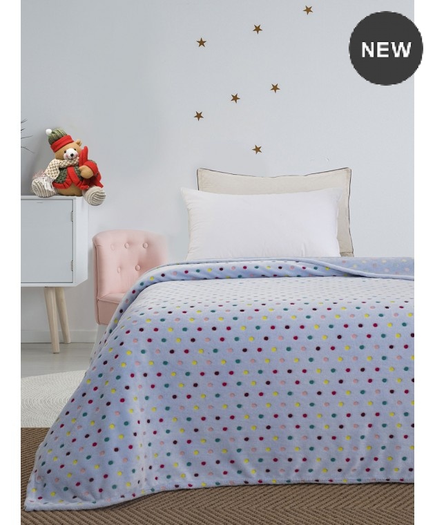 Κουβέρτα fleece παιδική (160Χ220) BUBBLE, PALAMAIKI Κουβέρτες Fleece