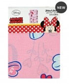 Σεντόνι Μονό με Λάστιχο Βαμβακερό Minnie Mouse Ροζ 90x200cm  Μεμονωμένα