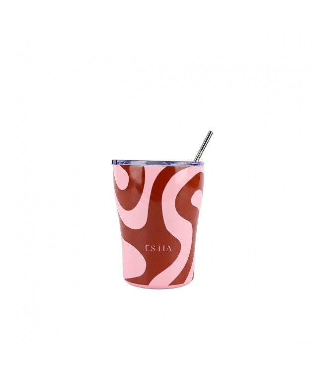ESTIA ΘΕΡΜΟΣ COFFEE MUG SAVE THE AEGEAN 350ml CORAL WAVES ΘΕΡΜΟΣ-ΠΑΓΟΥΡΙΑ