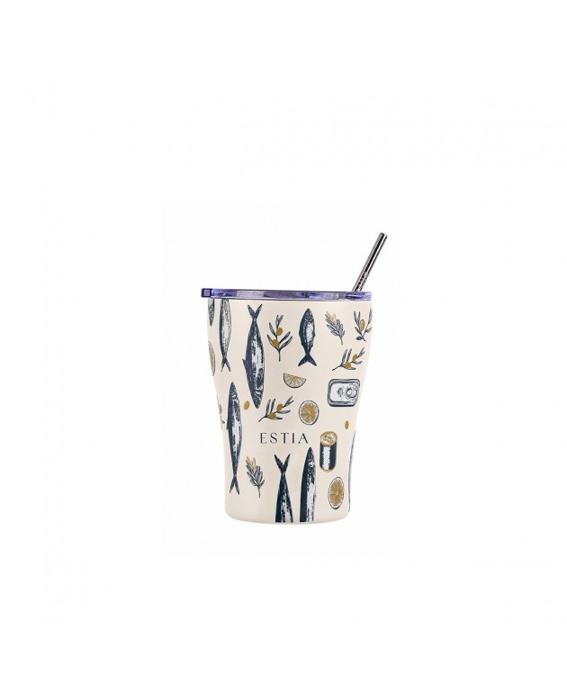 ESTIA ΘΕΡΜΟΣ COFFEE MUG SAVE THE AEGEAN 350ml SALT LIFE ΘΕΡΜΟΣ-ΠΑΓΟΥΡΙΑ