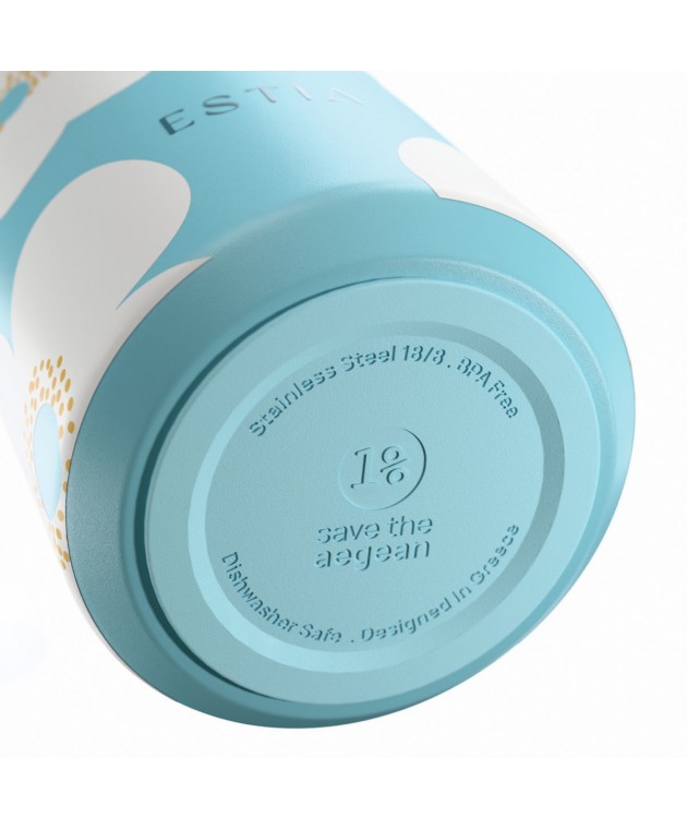 ESTIA ΘΕΡΜΟΣ FLOW  SAVE THE AEGEAN 500ml BLUE DAISY