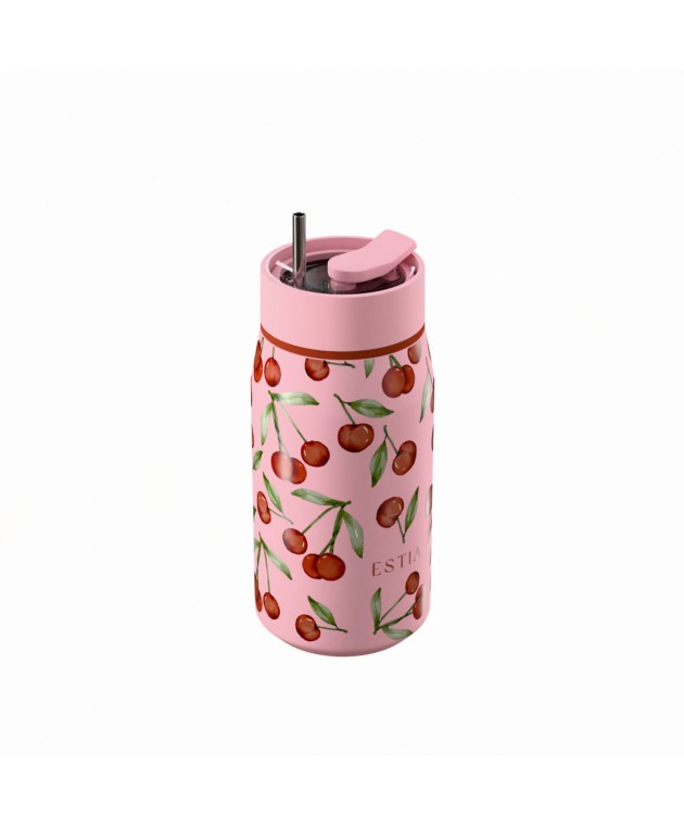 ESTIA ΘΕΡΜΟΣ LENS SAVE THE AEGEAN 360ml CHERRY ROSE Παγούρια-Θερμός