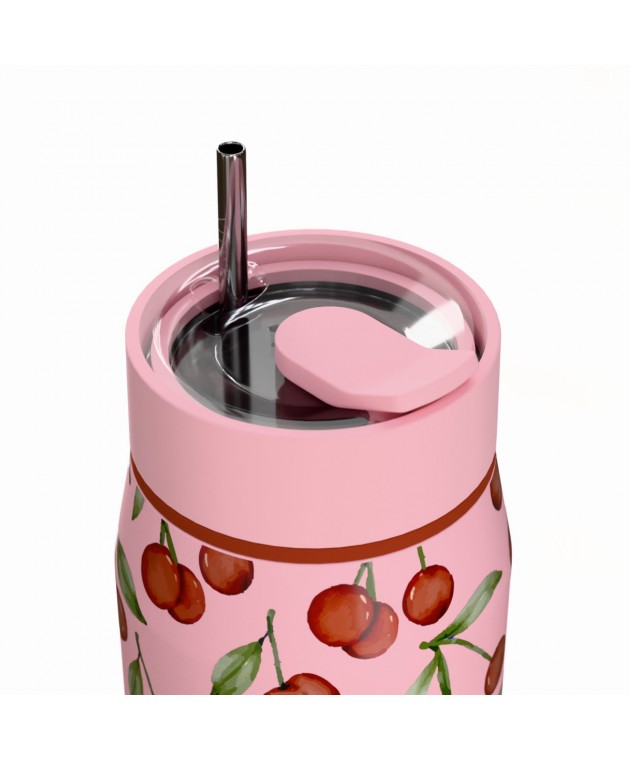 ESTIA ΘΕΡΜΟΣ LENS SAVE THE AEGEAN 360ml CHERRY ROSE Παγούρια-Θερμός