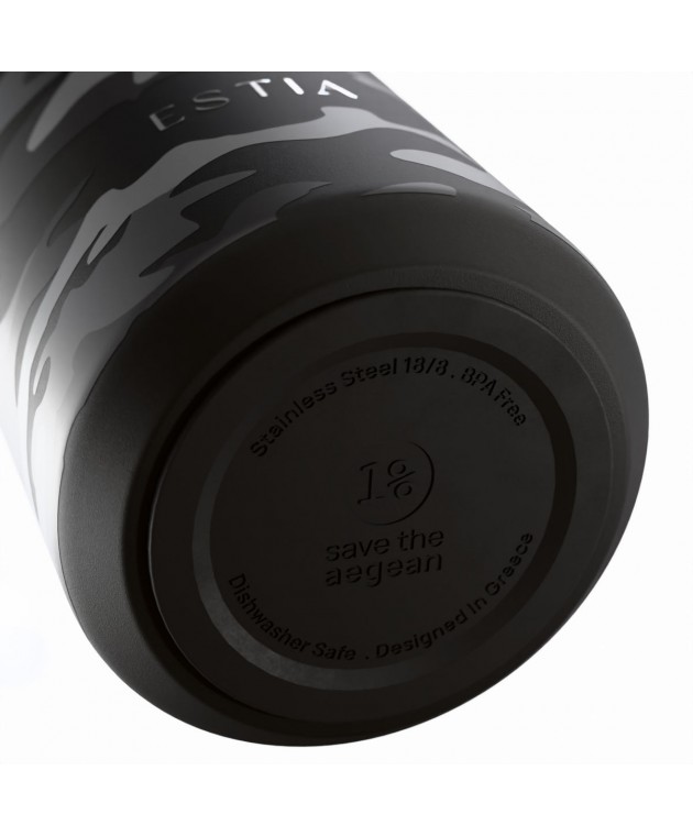 ESTIA ΘΕΡΜΟΣ LENS SAVE THE AEGEAN 360ml DARK CAMO ΘΕΡΜΟΣ-ΠΑΓΟΥΡΙΑ