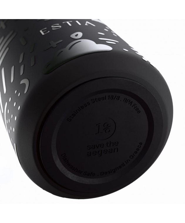 ESTIA ΘΕΡΜΟΣ LENS SAVE THE AEGEAN 360ml NOIR ECHO ΘΕΡΜΟΣ-ΠΑΓΟΥΡΙΑ