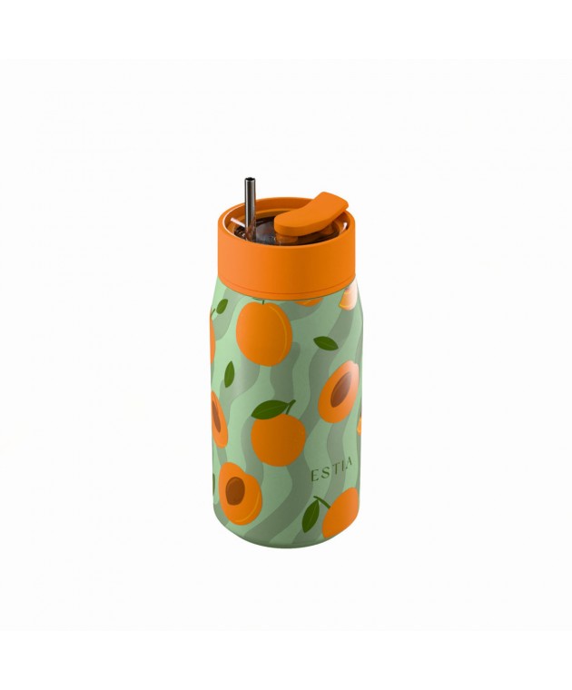 ESTIA ΘΕΡΜΟΣ LENS SAVE THE AEGEAN 360ml PEACH GARDEN ΘΕΡΜΟΣ-ΠΑΓΟΥΡΙΑ