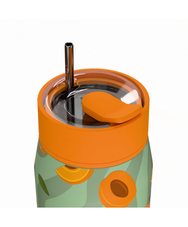 ESTIA ΘΕΡΜΟΣ LENS SAVE THE AEGEAN 360ml PEACH GARDEN ΘΕΡΜΟΣ-ΠΑΓΟΥΡΙΑ