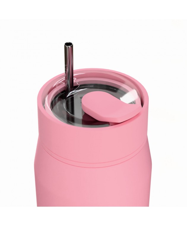 ESTIA ΘΕΡΜΟΣ LENS SAVE THE AEGEAN 360ml ROSE ΘΕΡΜΟΣ-ΠΑΓΟΥΡΙΑ