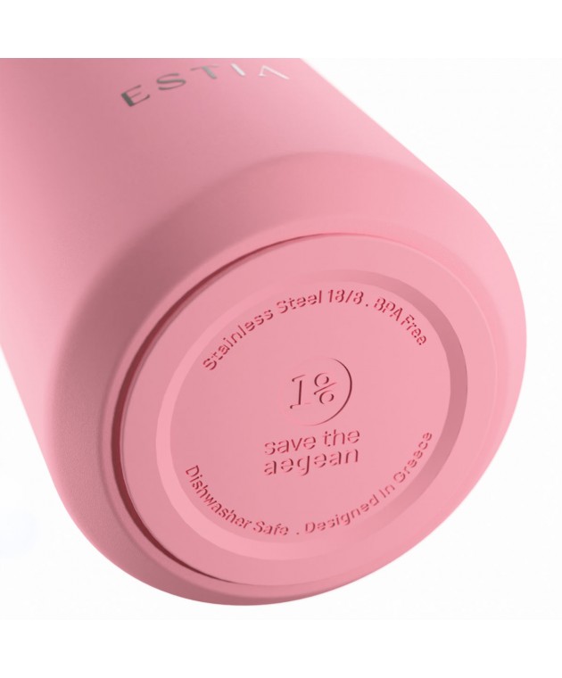 ESTIA ΘΕΡΜΟΣ LENS SAVE THE AEGEAN 360ml ROSE ΘΕΡΜΟΣ-ΠΑΓΟΥΡΙΑ