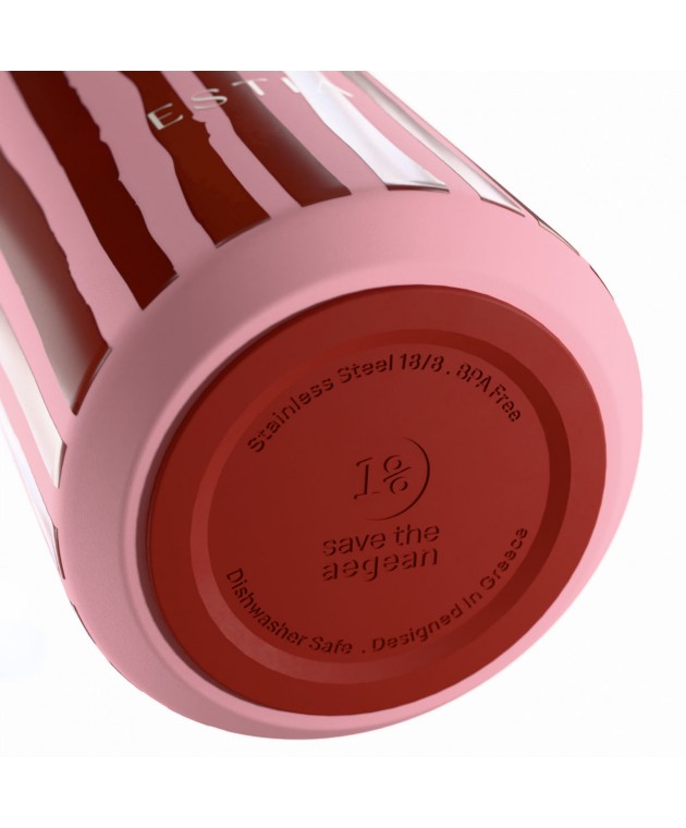 ESTIA ΘΕΡΜΟΣ LENS SAVE THE AEGEAN 360ml VIVA STRIPE ΘΕΡΜΟΣ-ΠΑΓΟΥΡΙΑ