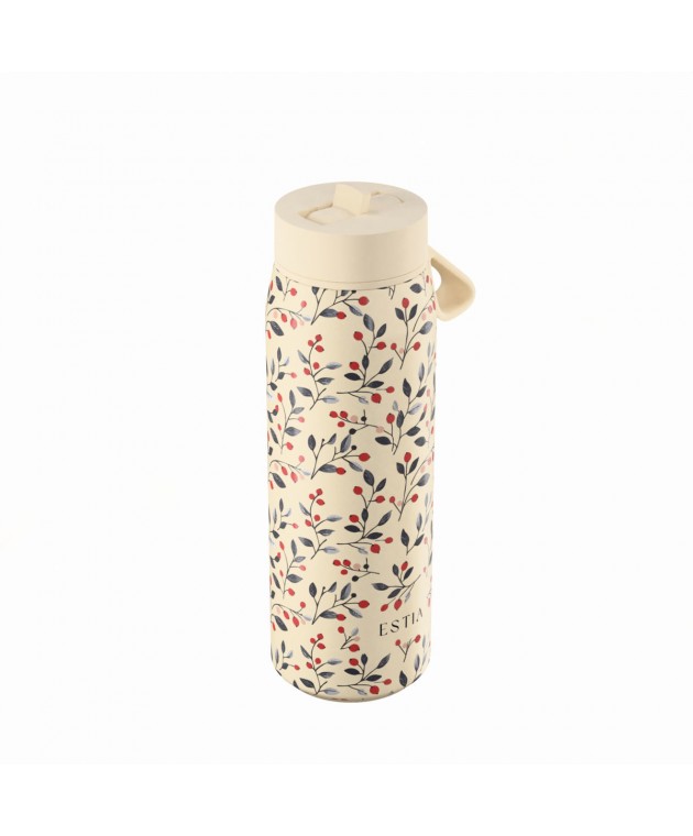 ESTIA ΘΕΡΜΟΣ PULSE  SAVE THE AEGEAN 500ml BLOOM BEIGE ΘΕΡΜΟΣ-ΠΑΓΟΥΡΙΑ