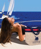 GREENWICH POLO CLUB ΤΣΑΝΤΑ ΘΑΛΑΣΣΗΣ 55Χ40 ESSENTIAL 5226 BLUE, TAUPE Τσάντες Θαλάσσης