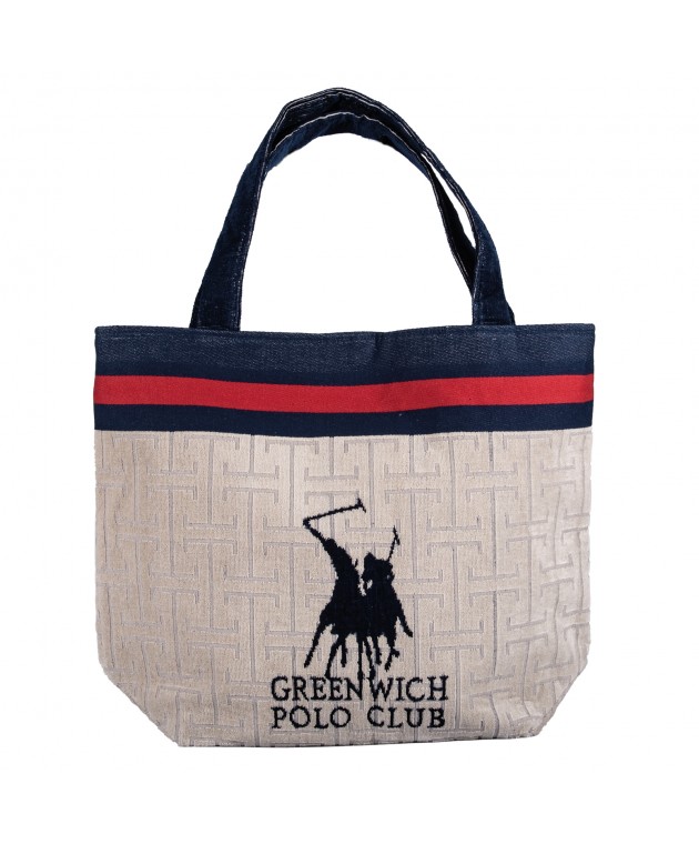 GREENWICH POLO CLUB ΤΣΑΝΤΑ ΘΑΛΑΣΣΗΣ 55Χ40 ESSENTIAL 5226 BLUE, TAUPE Τσάντες Θαλάσσης