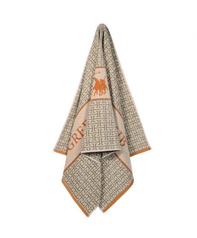 GREENWICH POLO CLUB ΠΕΤΣΕΤΑ ΘΑΛΑΣΣΗΣ 90Χ180 ESSENTIAL 5228 ORANGE, TAUPE Πετσέτες Θαλάσσης 