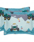 DAS KIDS ΖΕΥΓΟΣ ΜΑΞΙΛΑΡΟΘΗΚΕΣ 4926 GREEN, GREY 50Χ70+5 Παιδικές Μαξιλαροθήκες