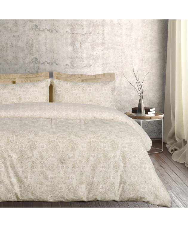 DAS HOME ΣΕΤ ΠΑΠΛΩΜΑΤΟΘΗΚΗ ΜΟΝΗ HAPPY FLANNEL 9640 BEIGE, TAUPE 160Χ240 Παπλωματοθήκες  Μονές Φανελένιες