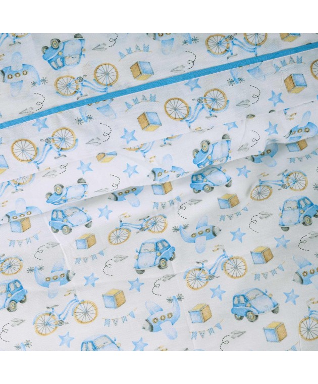 DAS KIDS ΣΕΤ ΣΕΝΤΟΝΙΑ ΜΟΝΑ 4918 BLUE, OCHRE, WHITE 170Χ240 Παιδικά