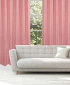 DAS HOME ΚΟΥΡΤΙΝΑ ΜΕ ΚΡΙΚΟΥΣ 140Χ270 2238 ΡΟΔΙ Κουρτίνες Σαλονιού