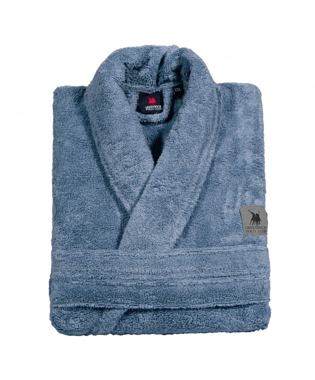 GREENWICH POLO CLUB ΜΠΟΥΡΝΟΥΖΙ LARGE DUSTY BLUE 3205 LIGHT BLUE Μπουρνούζια